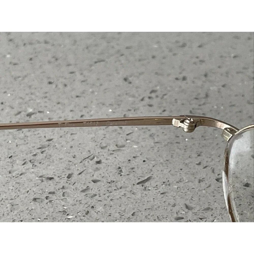 TI Flex T1512 1512 Caramel Eyeglasses Frames ONLY 48-18-135 Oval full rim gold